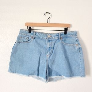 LOFT denim jean shorts women's 14P petite